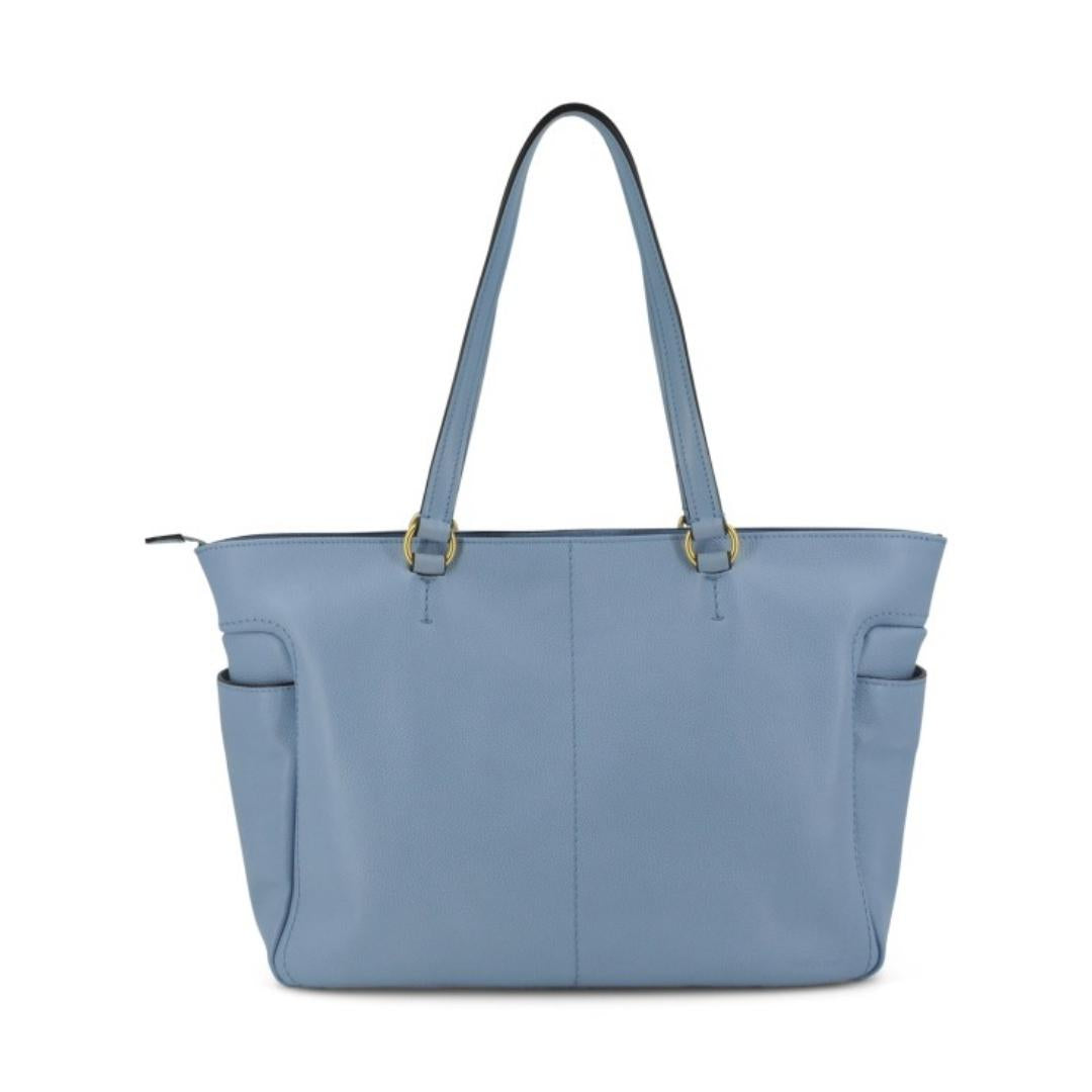 Borsa in Pelle Shopper con Tasche Laterali Letizia