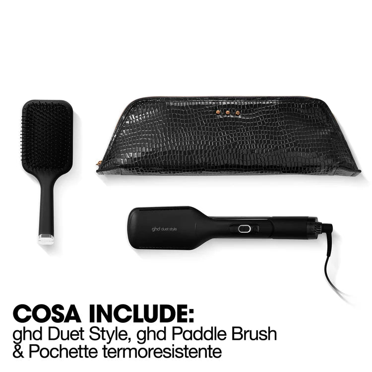 Cofanetto Hot Air Styler ghd duet style Gift Set - piastra asciugacapelli professionale + paddle brush