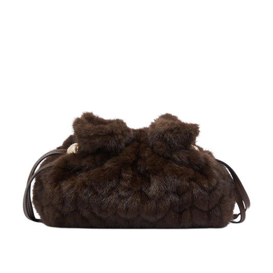 Borsa Riccy Piccola in Pelliccia Sintetica