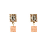 Orecchini Charm Geometrico e Cristallo Hera