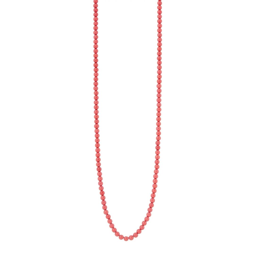 Collana lunga boule rosse Apuana