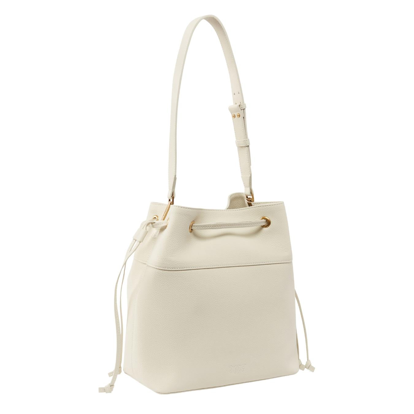 Borsa Secchiello in Pelle con Tracolla