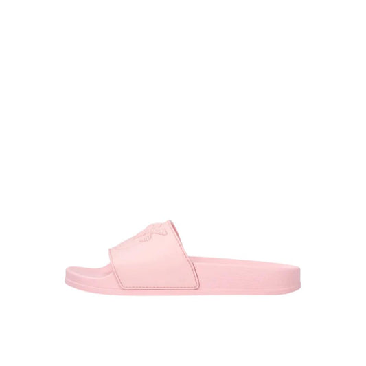 Ciabatte in Gomma con Maxi Logo Love Birds Pink