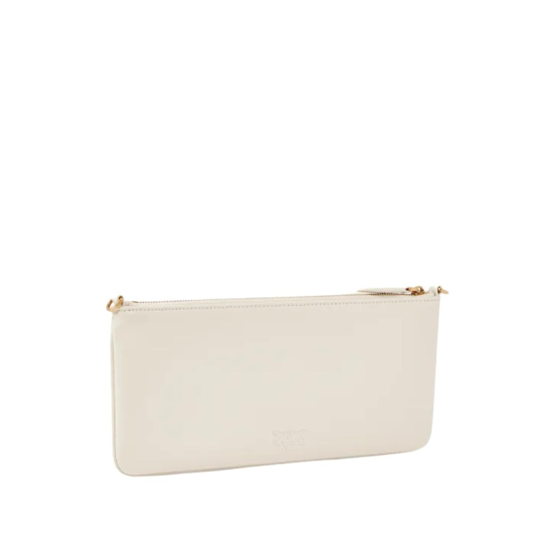 Horizontal Flat Bag in Pelle
