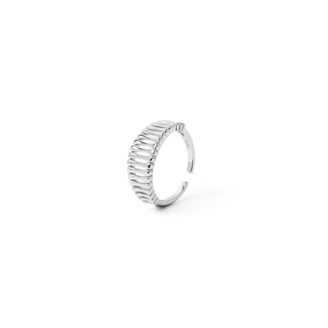 Anello con strisce aperte Rania