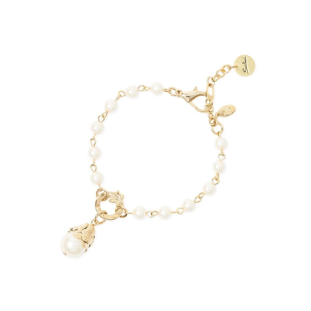 Bracciale Perle Incatenate e Pendente Daphne