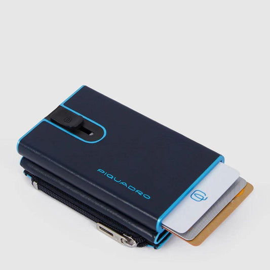 Portacarte Compact wallet porta monete con sliding system