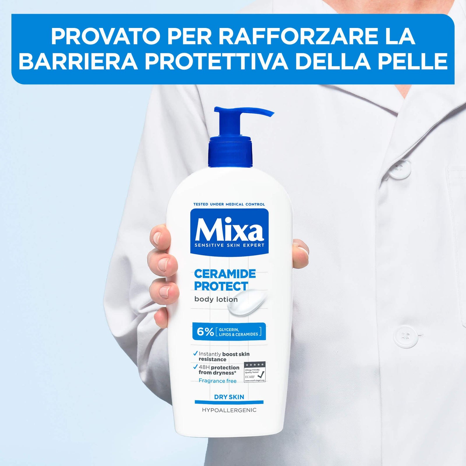 Ceramide Protect Lozione Idratante Rinforzante Per Pelli Secche