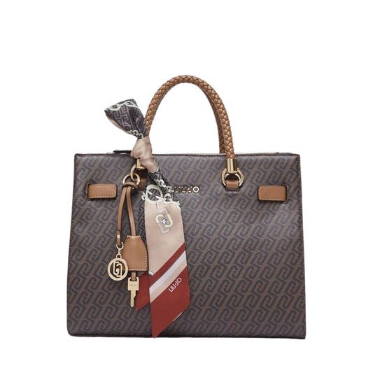 Borsa Satchel Media con Foulard