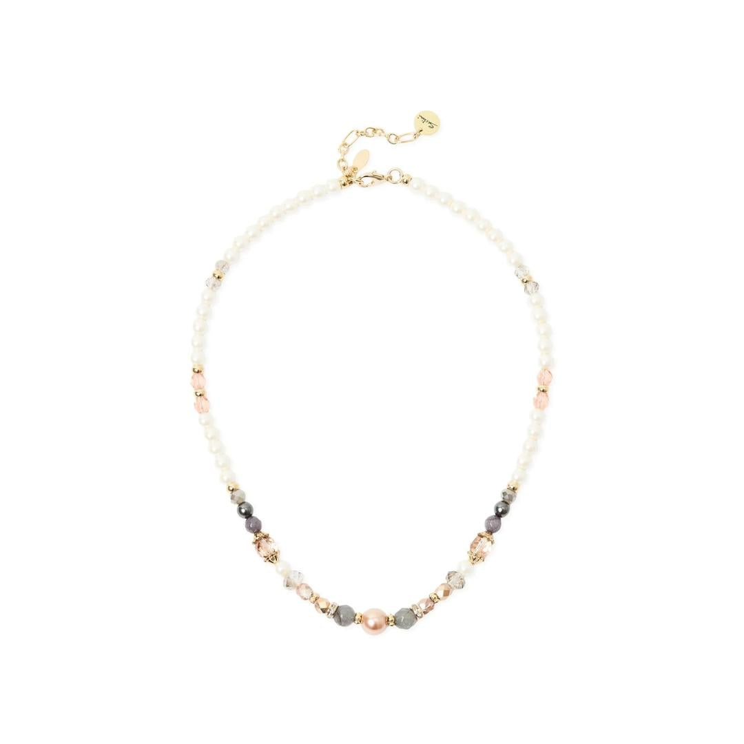 Collana Corta Perline Perle Sfere Hera