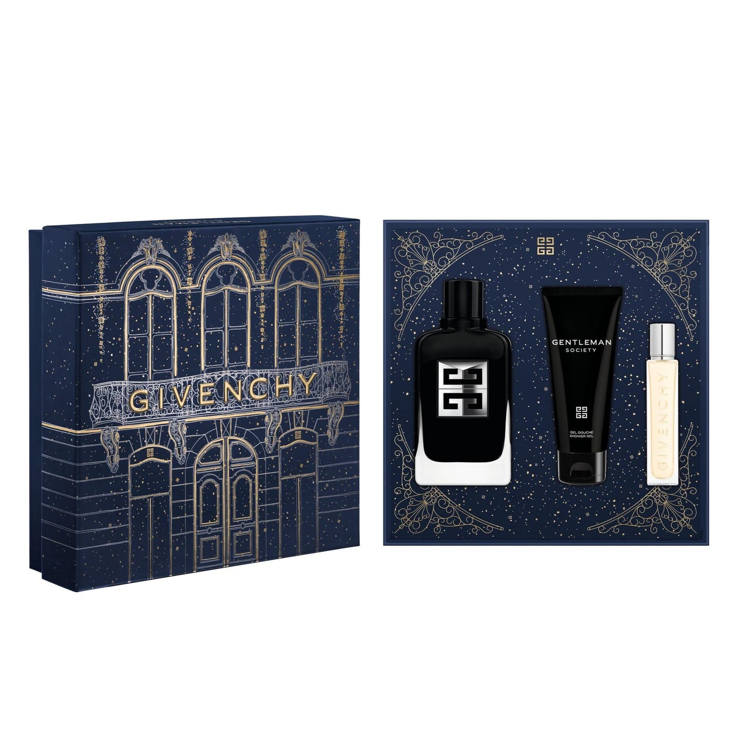 Cofanetto Set Regalo GENTLEMAN SOCIETY Eau de Parfum + Shower Gel + Travel Spray