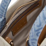 Borsa Jacquard Neutro/Denim Donna