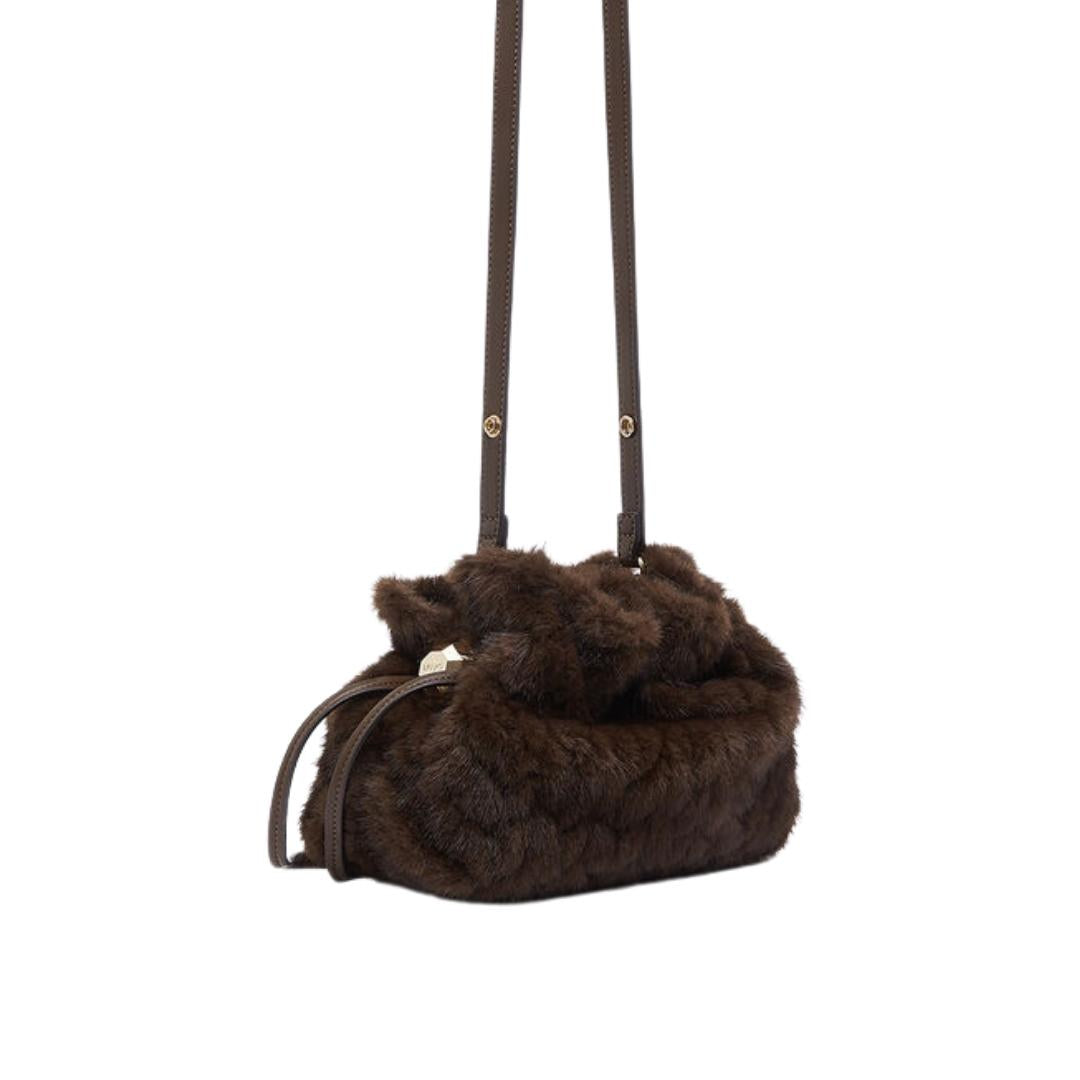 Borsa Riccy Piccola in Pelliccia Sintetica