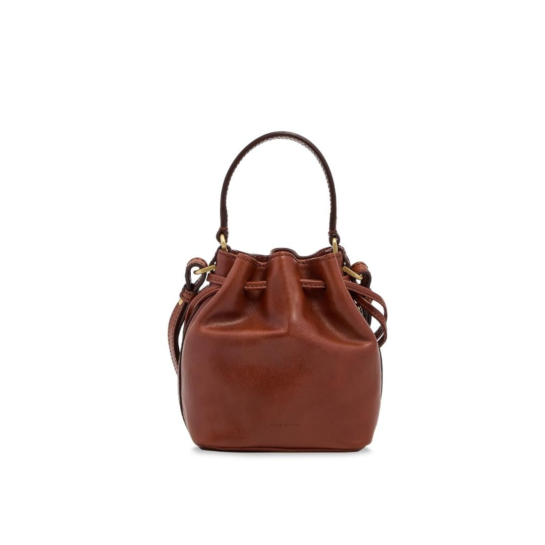 Borsa Secchiello Pelle con Tracolla Mini Size