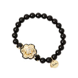 Bracciale Elastico Sfere Fiore La Dame