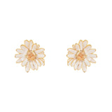 Orecchini a fiore con cristallo Hanami