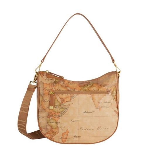 Borsa sotto spalla con tracolla in tessuto Geo Soft