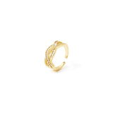 Anello top a treccia Rania