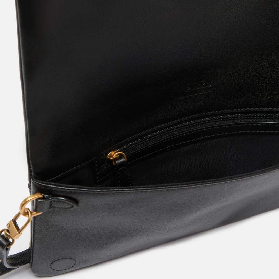 Pochette a Tracolla Media Love Bag Click Soft Horizontal in Pelle