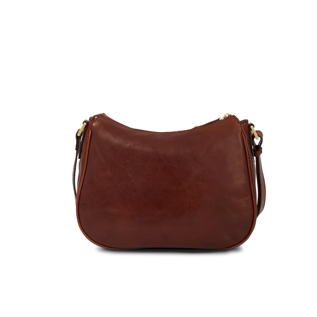 Borsa in Pelle con Tracolla e Zip