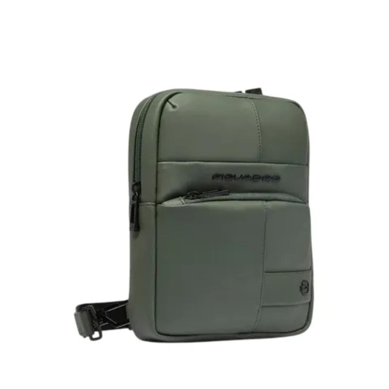 Borsello Uomo Porta iPad®mini in Tessuto Gommato