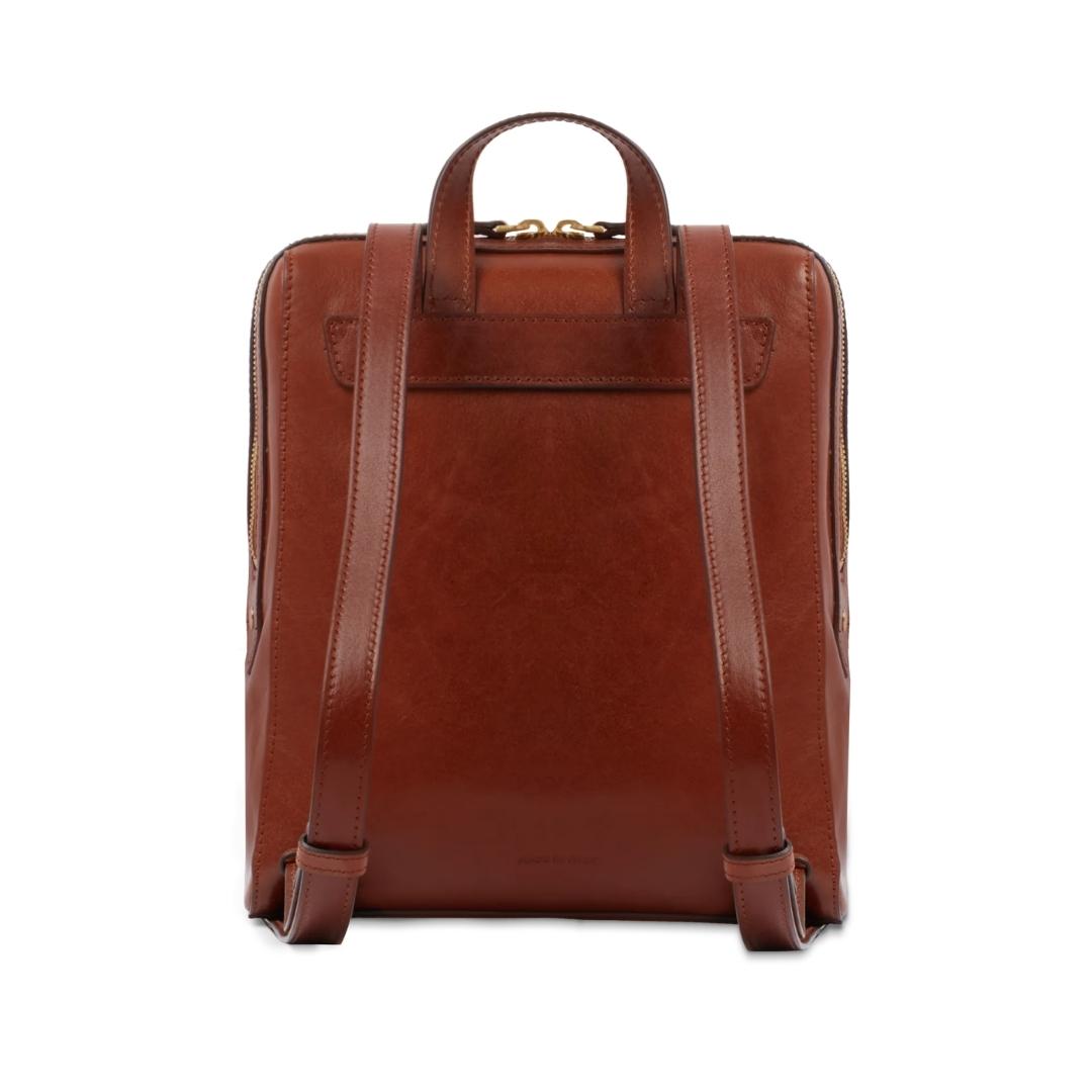 FRIDA Zaino Donna in Pelle con Tasca Frontale