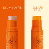 Stick Solare in Gel SPF50+ e Stick Illuminante Shimmer