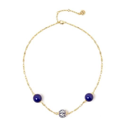 Collana Corta a Maglie Marinare e Boule Jasmine