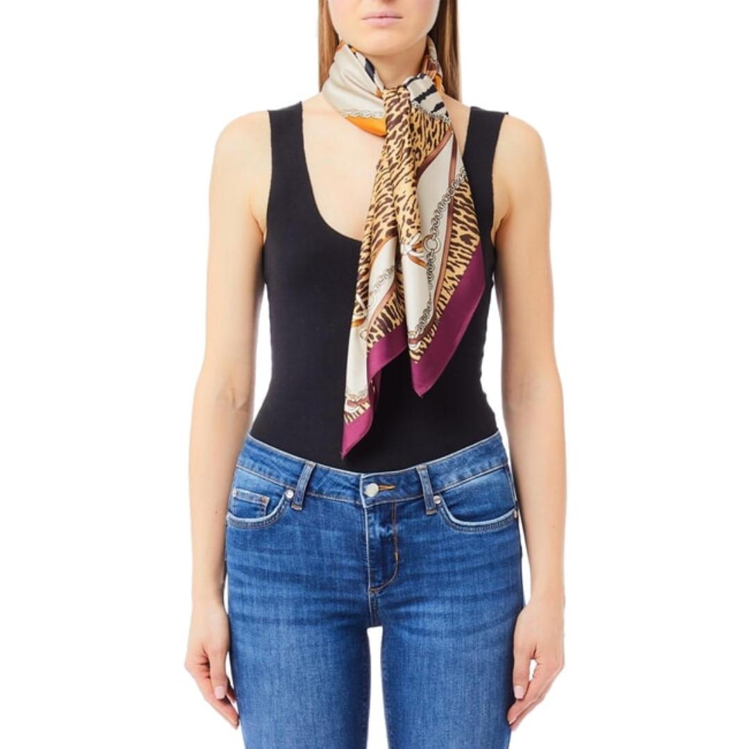 MIX PRINT Foulard con Stampa All Over