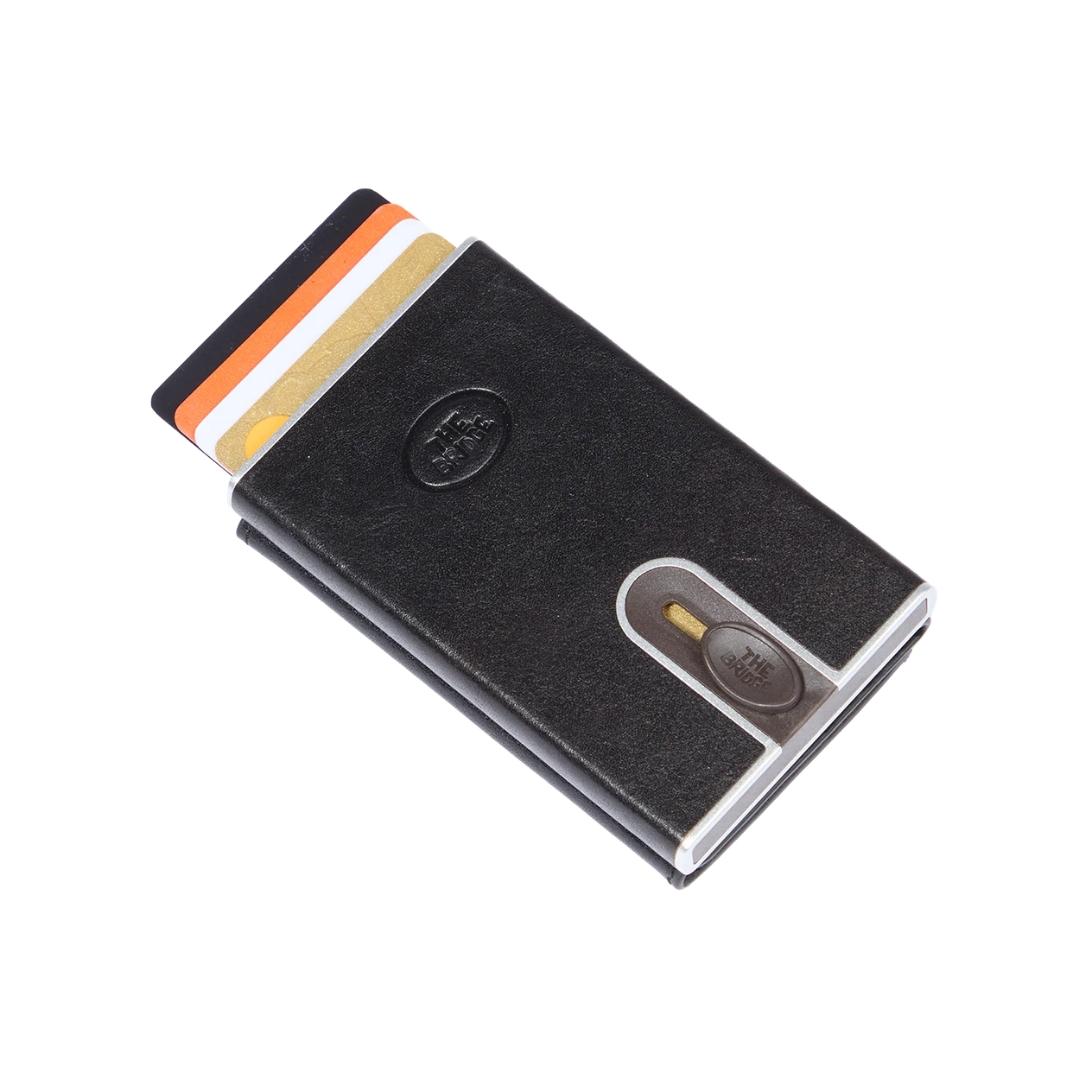 Portacarte in Pelle a Scatto con Protezione Rfid Story Uomo