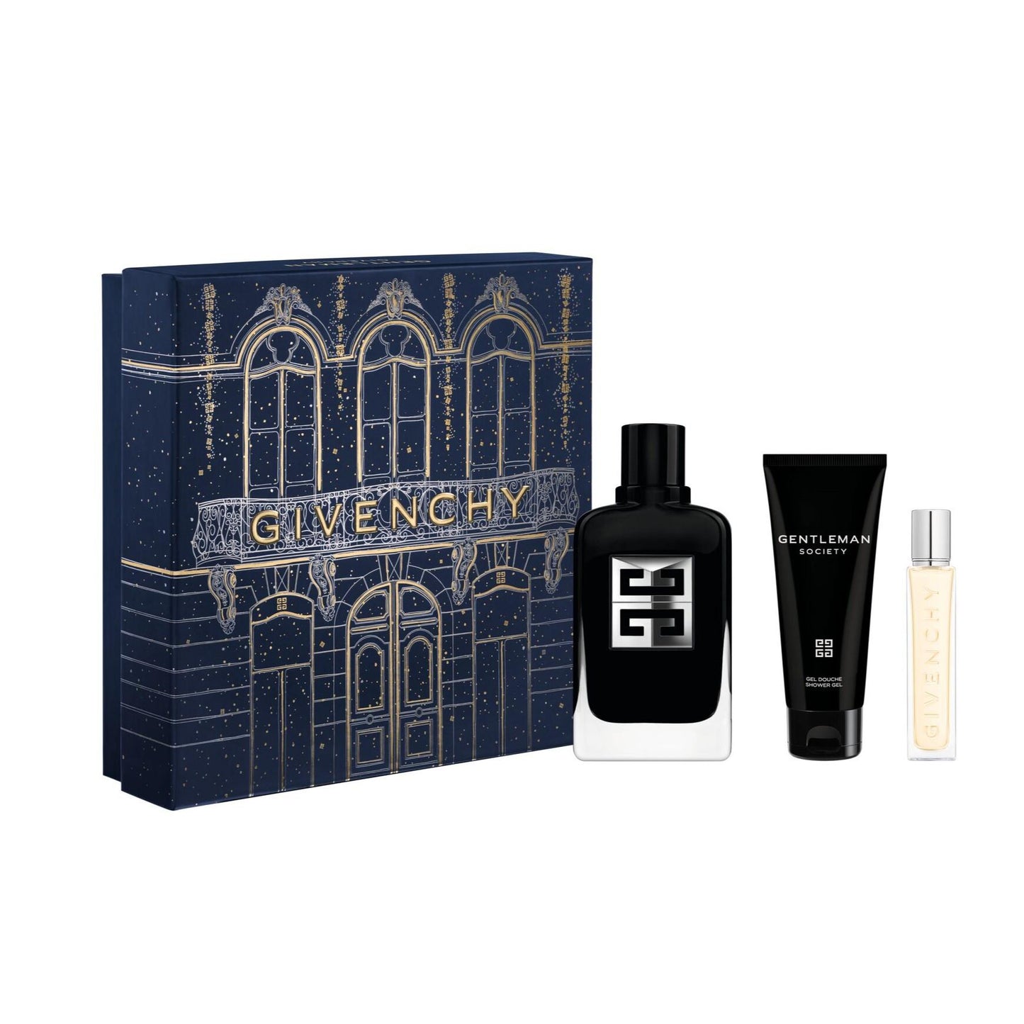 Cofanetto Set Regalo GENTLEMAN SOCIETY Eau de Parfum + Shower Gel + Travel Spray