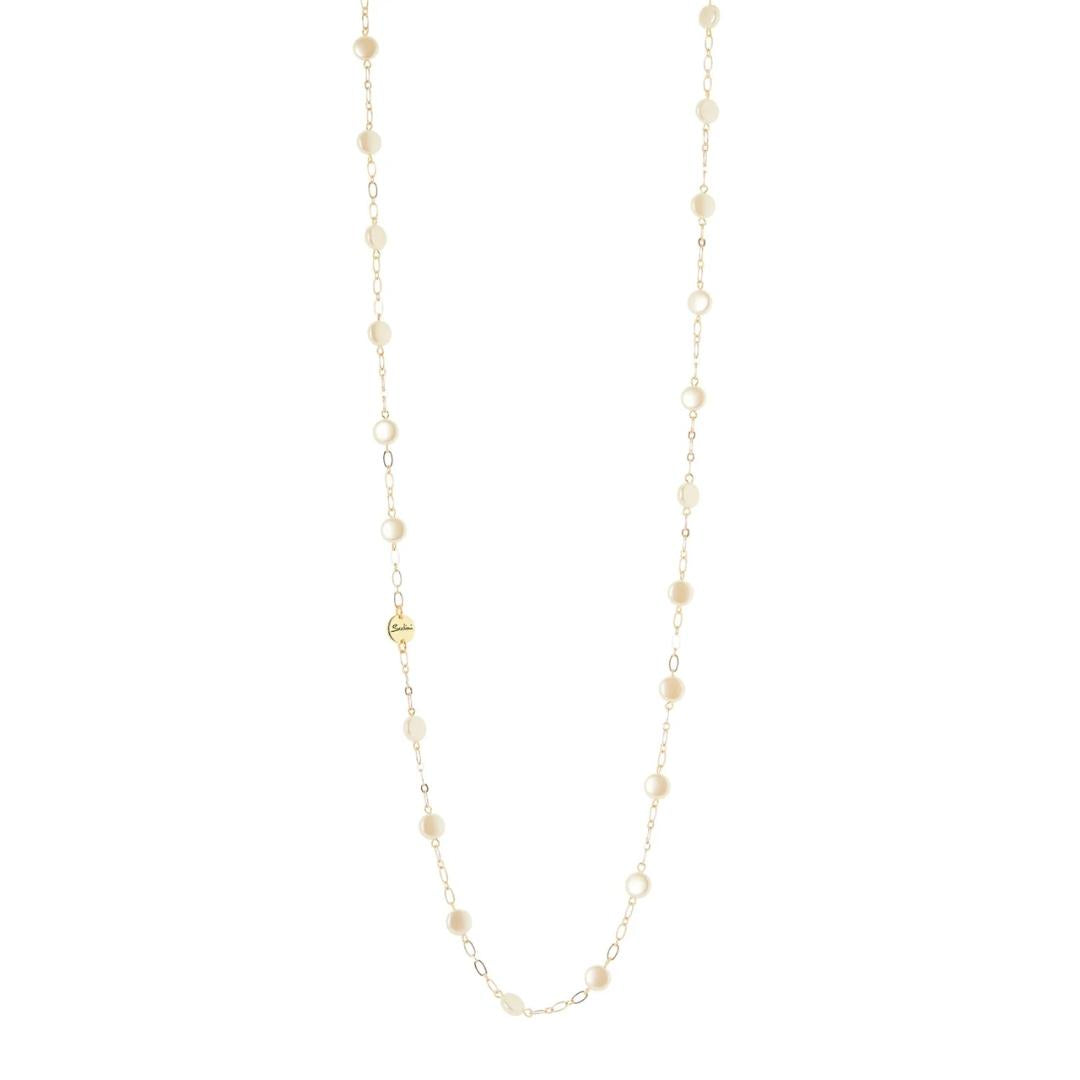 Collana lunga catena sottile e pasticche Grace