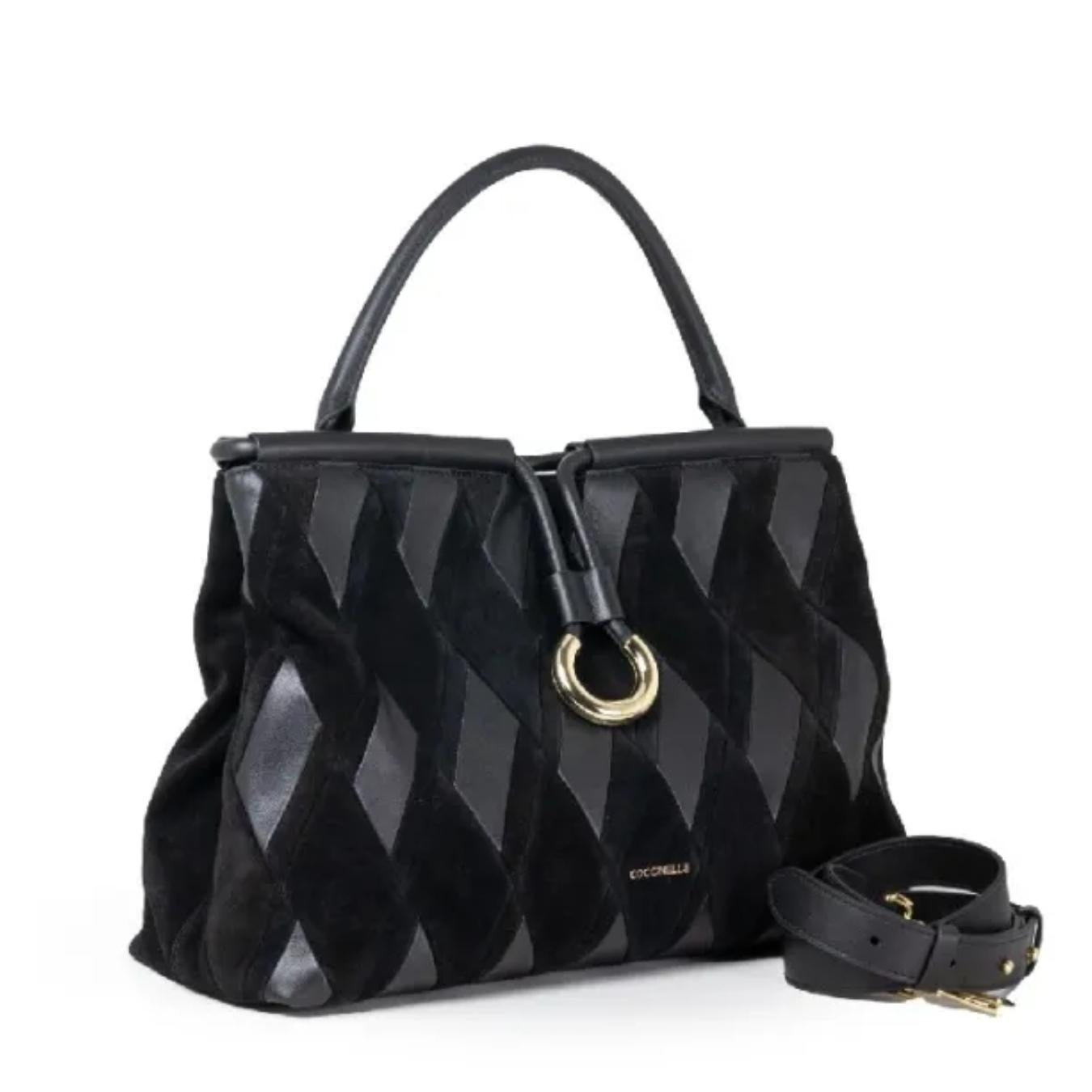 Borsa a Mano Scamosciata Lisbet Patch