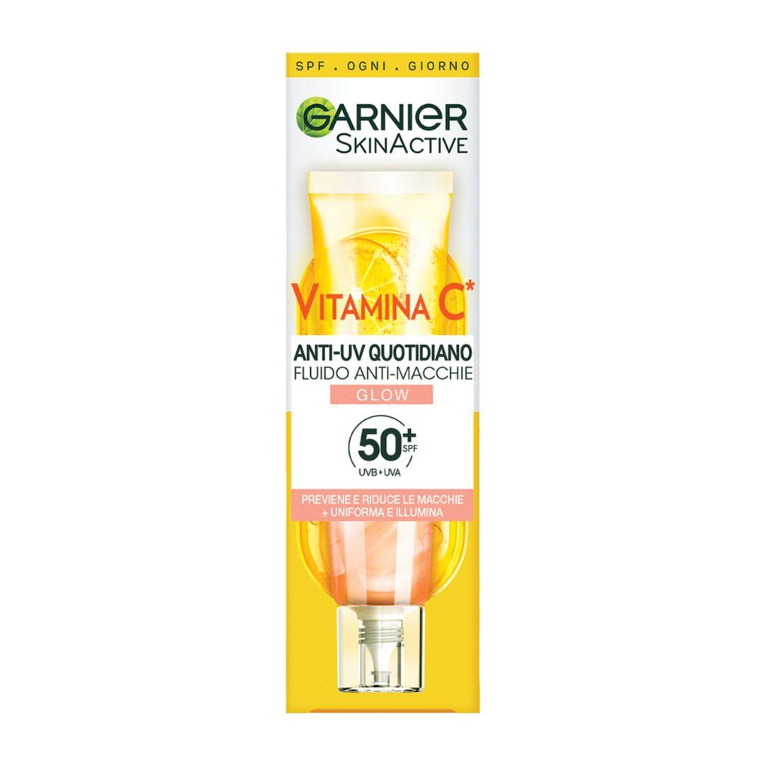 SkinActive Vitamina C Anti-UV Fluido Quotidiano Anti-Macchie Glow SPF50+