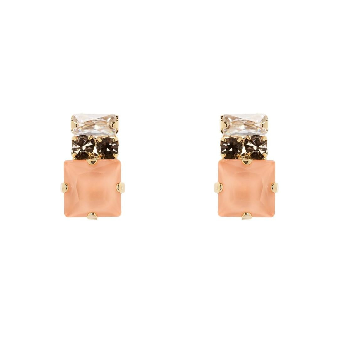 Orecchini Cristallo Charm Ottagonale Hera