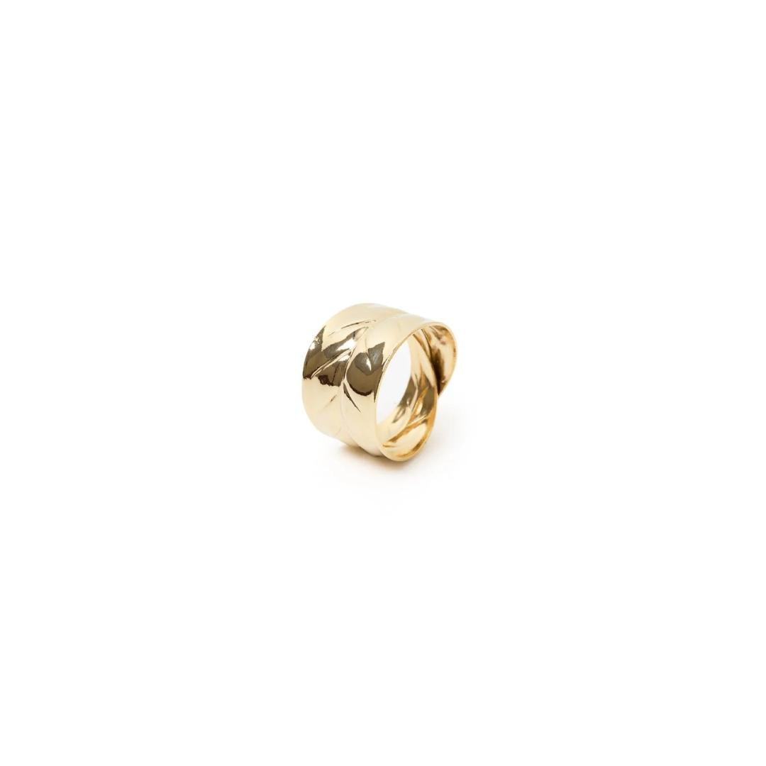 Anello Foglia Avvolgente Daphne