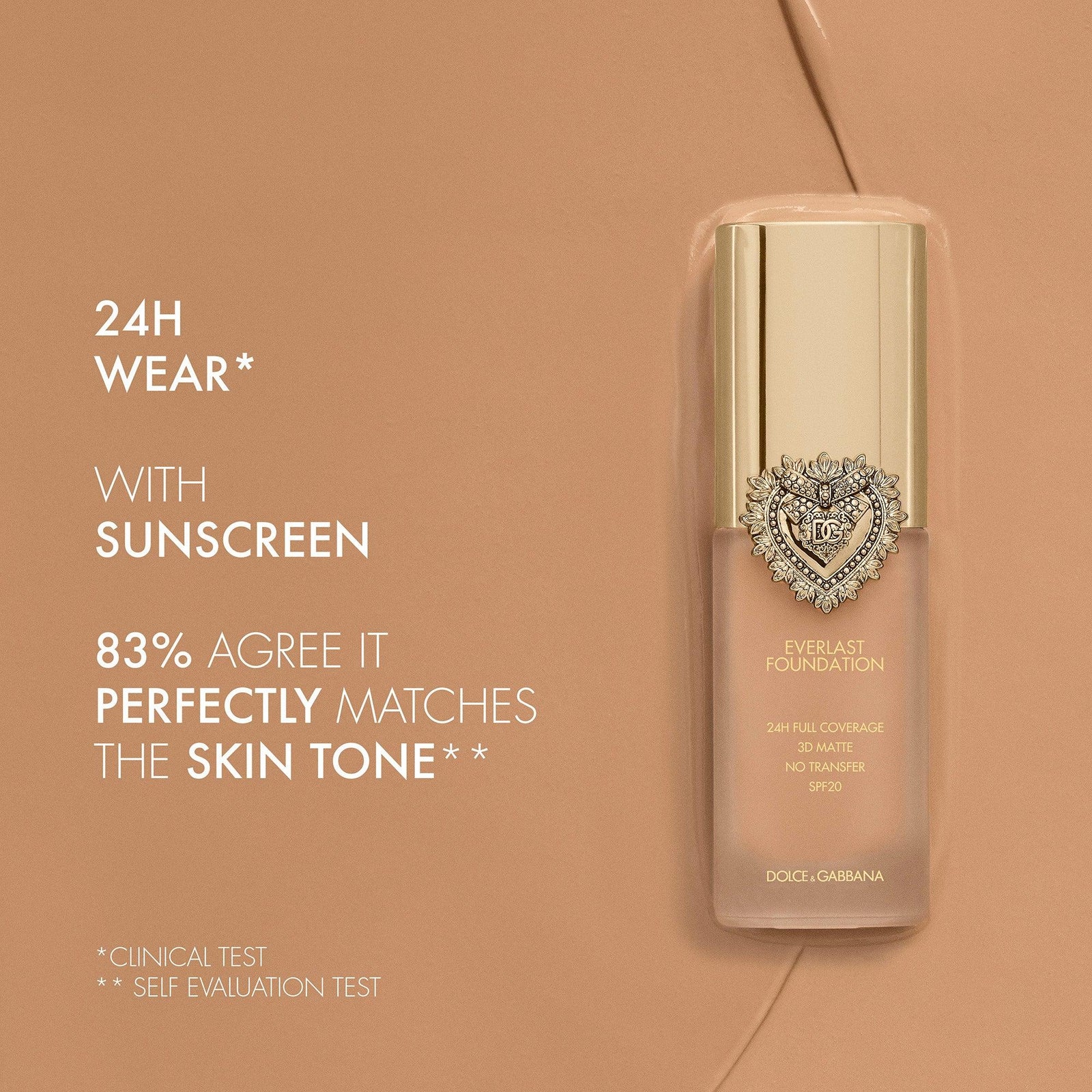 Everlast Foundation Alta coprenza 24 ORE Effetto opaco 3D No transfer SPF20 PA+++