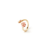 Anello a due fiori Hanami