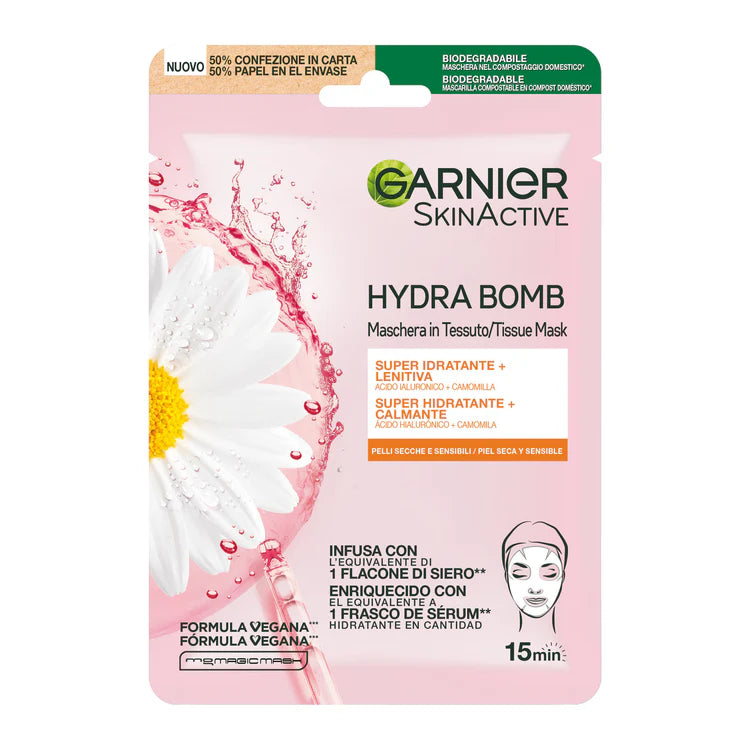 SkinActive Maschera in Tessuto Hydra Bomb Idratante Lenitiva