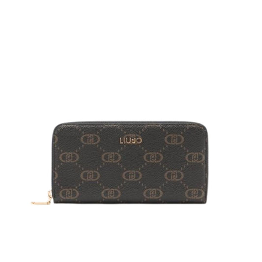 Portafoglio Grande Zip Around con Logo