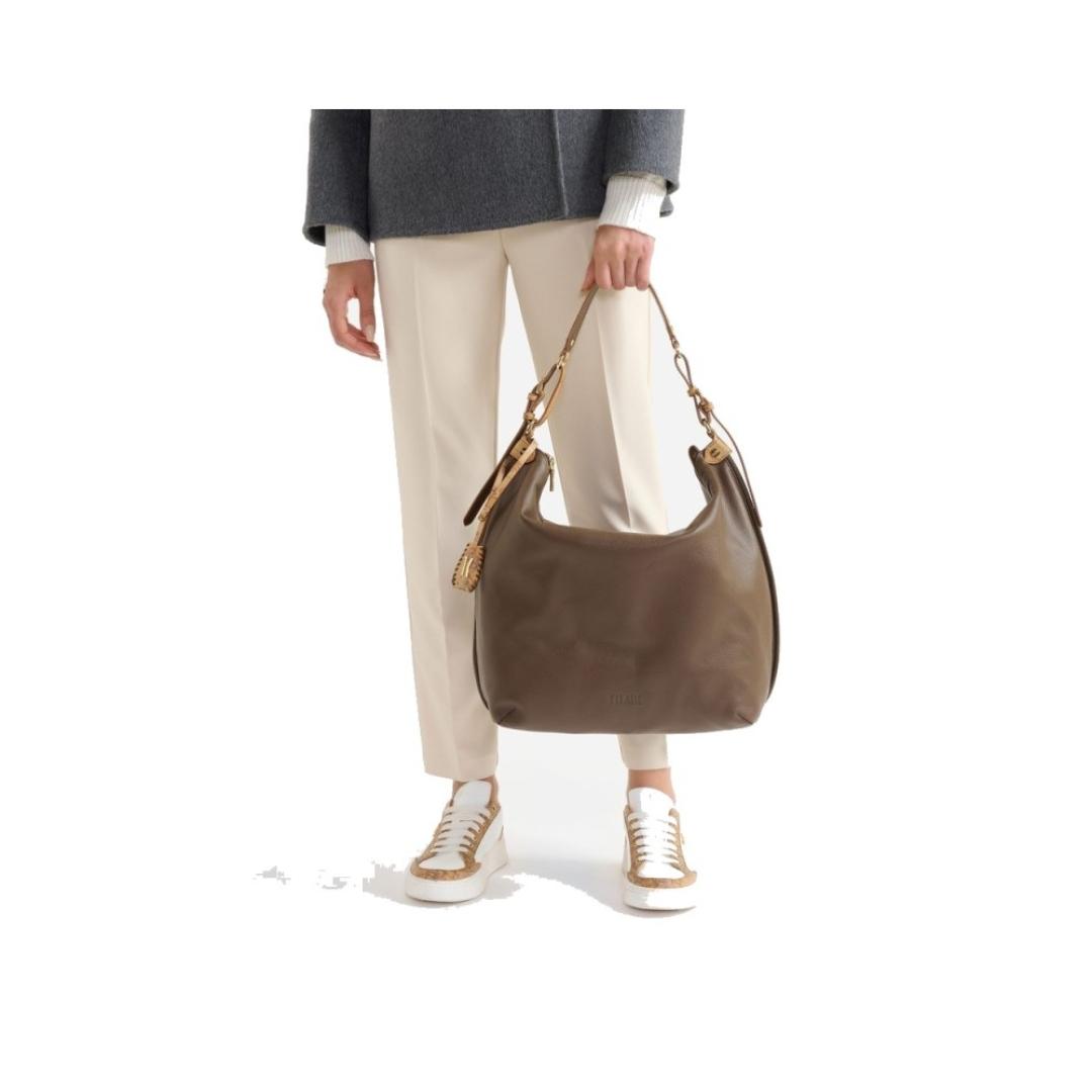 Borsa Hobo a Spalla Donna Sequoia in Pelle di vitello
