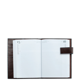 Blue Square Agenda Giornaliera in Pelle con Patta