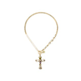 Collana Corta tre Stili Croce Naos