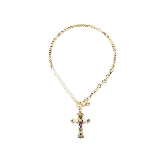 Collana Corta tre Stili Croce Naos