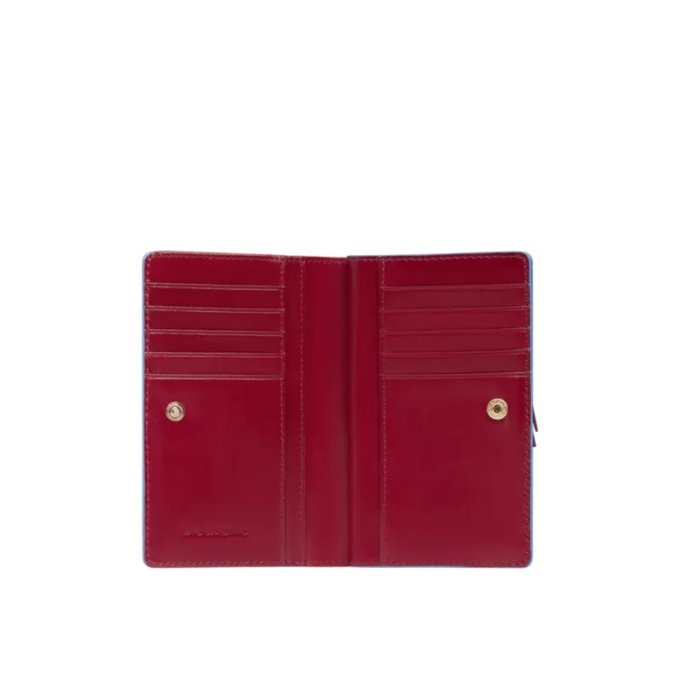 Portafogli Donna Blue Square con Porta Monete