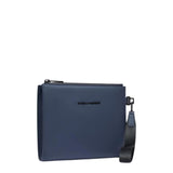 Pochette Piatta in Tessuto Gommato