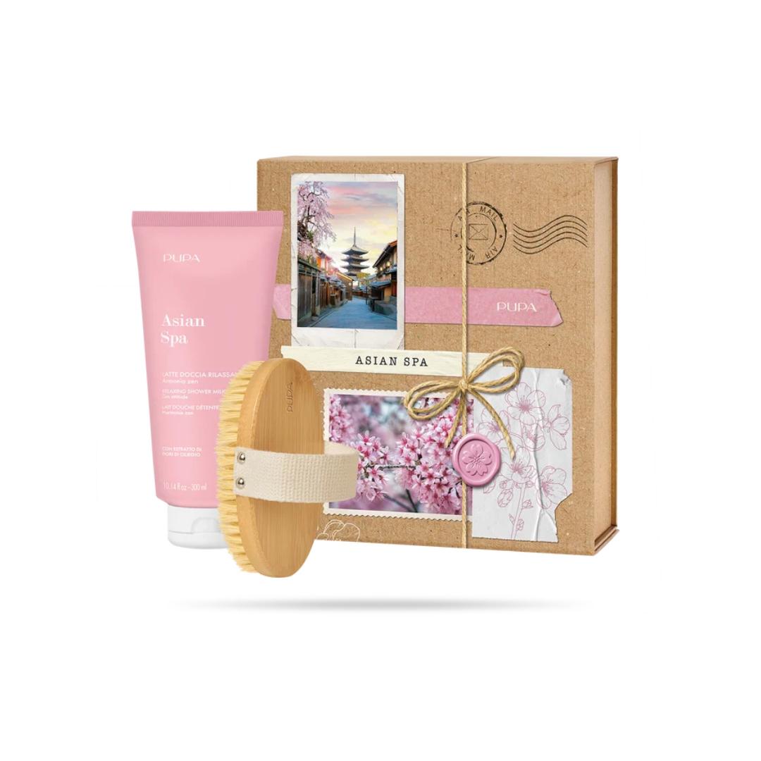 Asian Spa Kit Latte doccia e spazzola