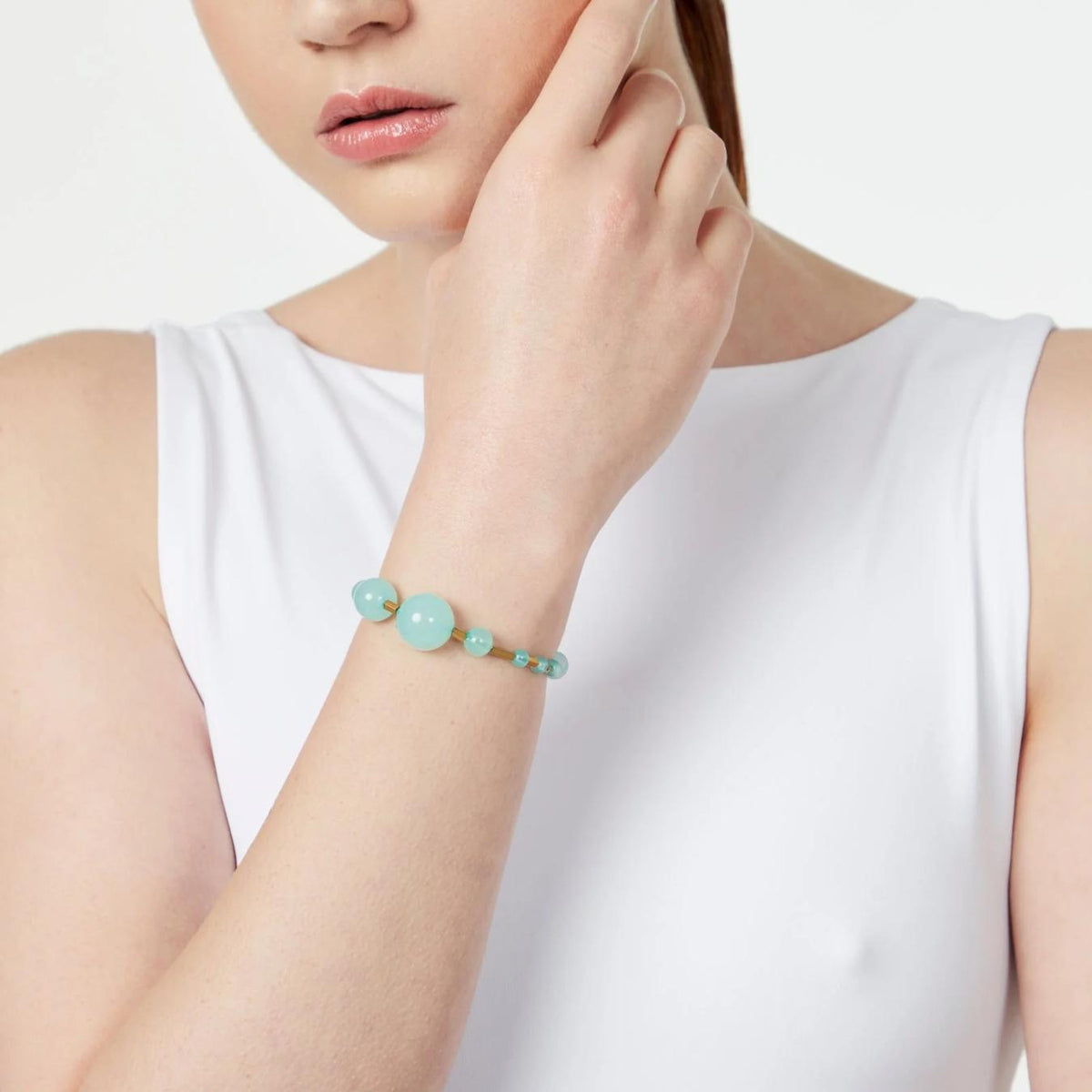 Bracciale Sfere e Barrette Clorofilla