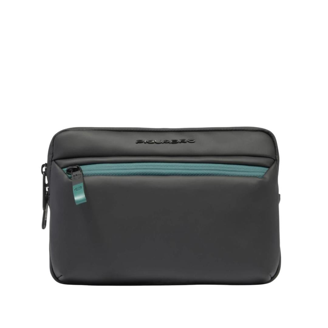 Pochette uomo porta iPad®mini in tessuto gommato Corner