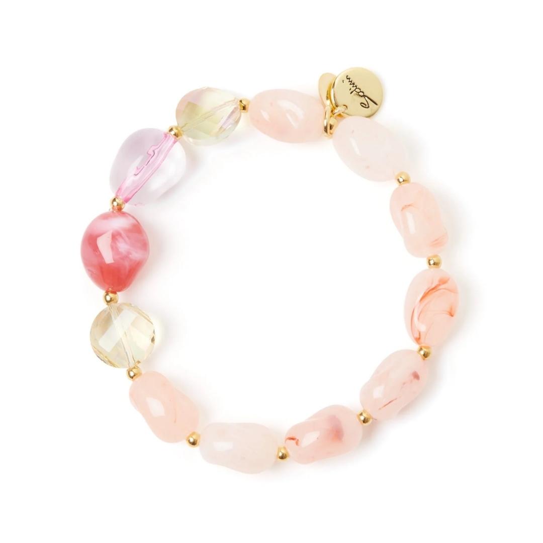 Bracciale elastico bonbon e cristalli Santa Margherita